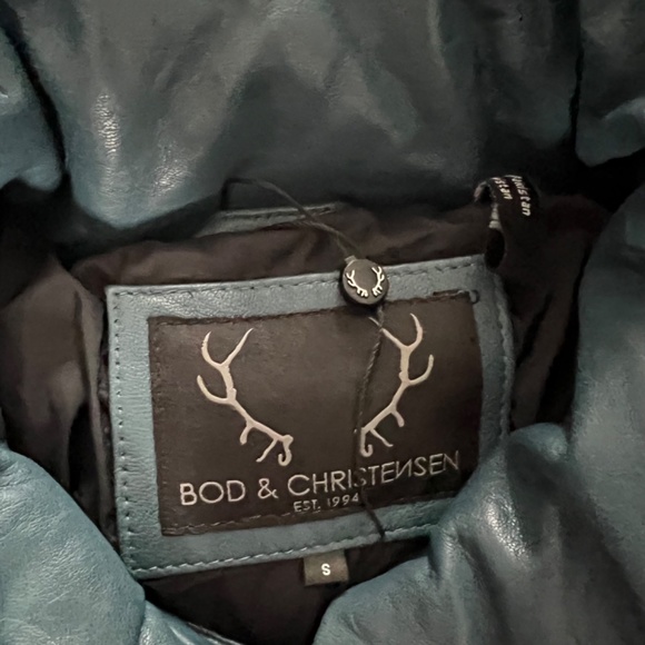 Bod & Christensen leather puffer jacket - Picture 2 of 4